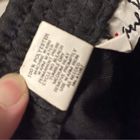 DIANE RICHARD VINTAGE BLACK STRETCHY WITH POCKETS MIDI SKIRT - Picture 6 of 6